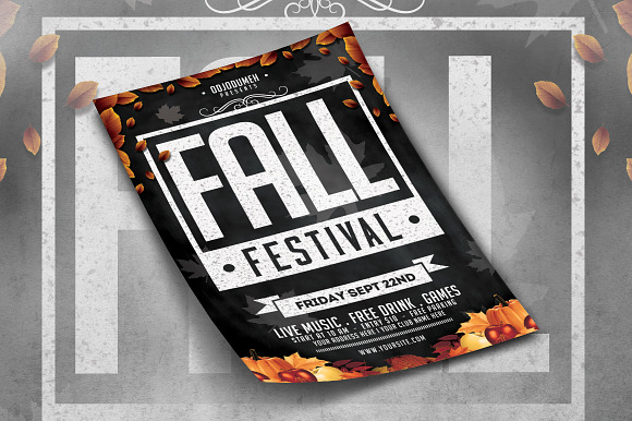 Fall Festival Flyer in Flyer Templates - product preview 1