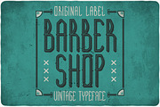 Barber Shop Typeface