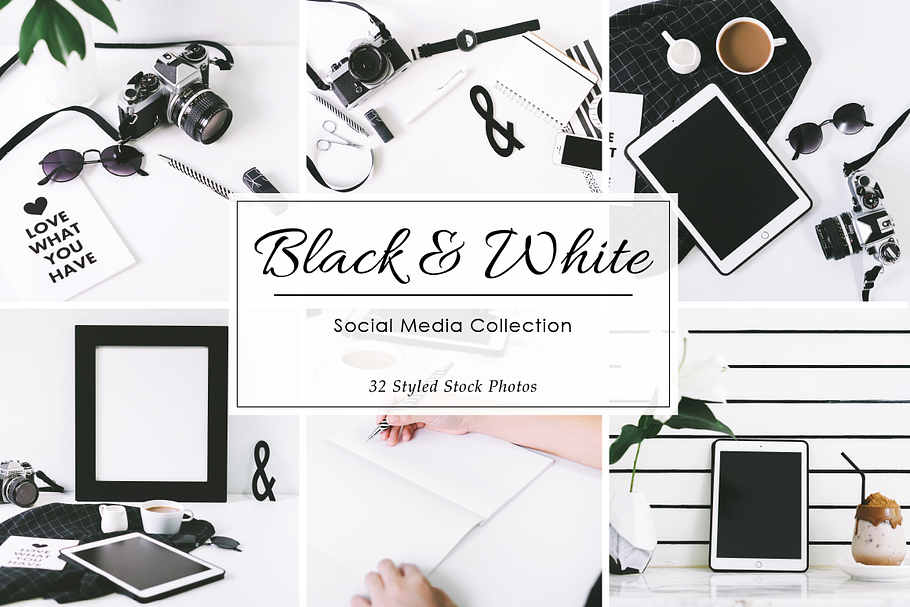 Black & White Styled Stock Photos in Mobile & Web Mockups - product preview 8