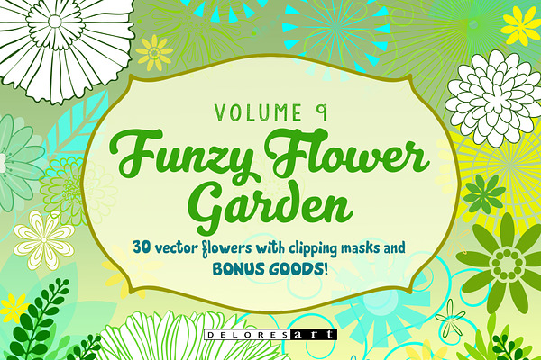 Funzy Vector Flower Garden Volume 9