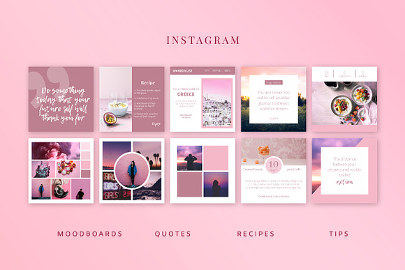 PINK | Social Media Templates Pack in Social Media Templates - product preview 1
