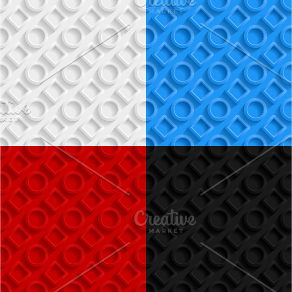 Set of geometric seamless patterns in Patterns - product preview 1