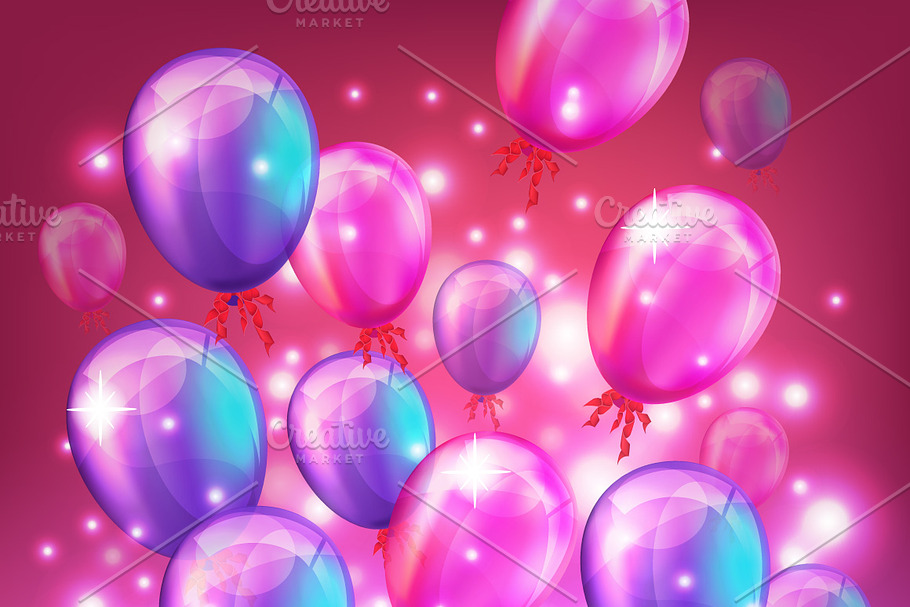 Balloons Background in Graphics - product preview 8