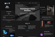 Nuit Email Template + Builder
