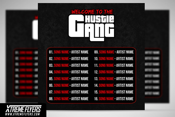 GTA Mixtape Cover Template in Templates - product preview 1