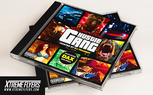 GTA Mixtape Cover Template in Templates - product preview 2