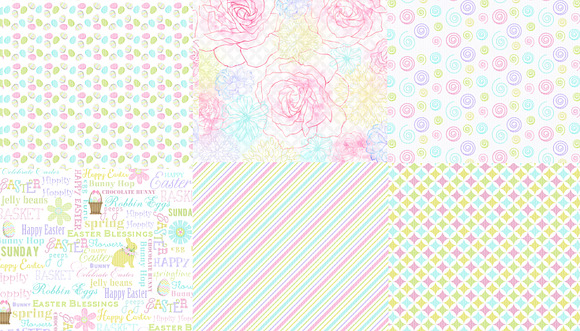 18 Easter/Springtime Pastel Papers in Objects - product preview 1