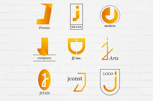 J Letter Logo Pack in Logo Templates - product preview 3