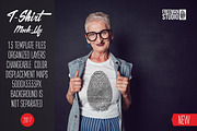 Old Woman T-Shirt Mock-Up