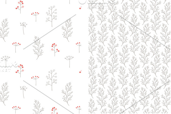 Winter garden - clipart and patterns in Patterns - product preview 5