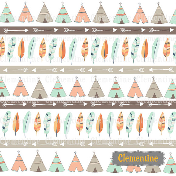 Tribal digital papers in Patterns - product preview 3