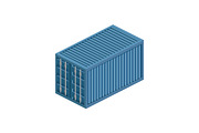 Transport container isometric vector