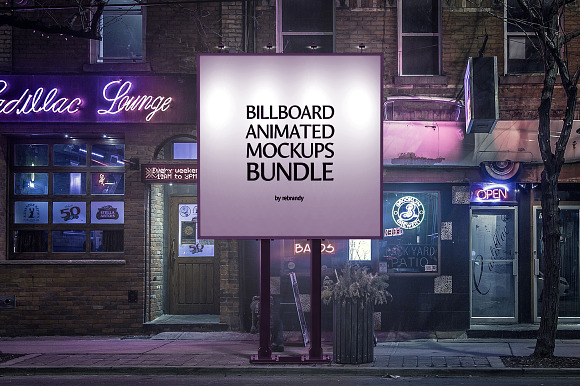 Billboard Animated Mockups Bundle in Print Mockups - product preview 9
