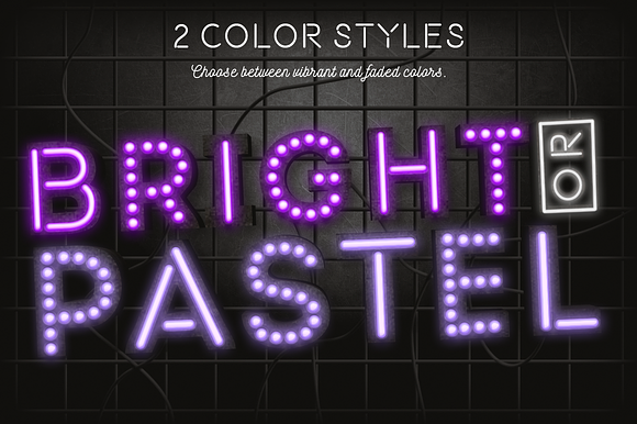 Neon layer styles for Photoshop in Photoshop Layer Styles - product preview 5