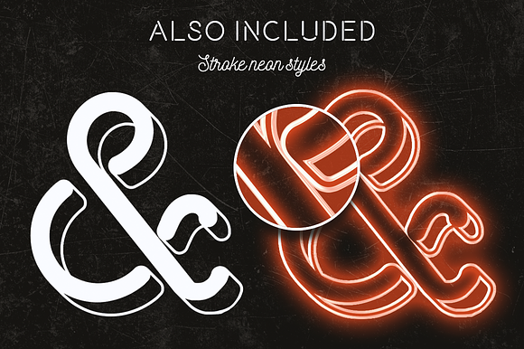 Neon layer styles for Photoshop in Photoshop Layer Styles - product preview 6