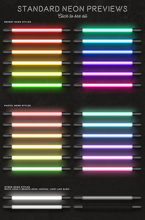 Neon layer styles for Photoshop in Photoshop Layer Styles - product preview 11