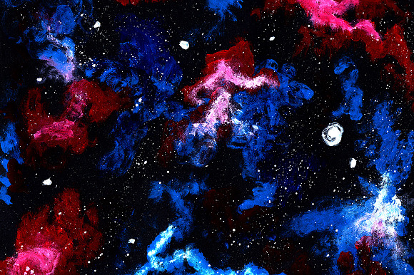 Hand-painted Galaxy textures in Textures - product preview 4