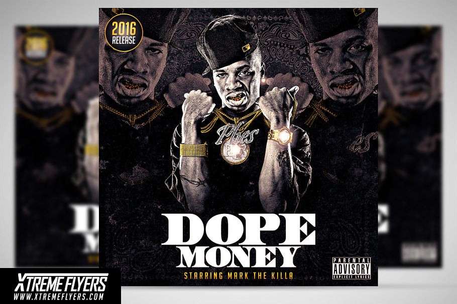 Mixtape Cover Template in Templates - product preview 8