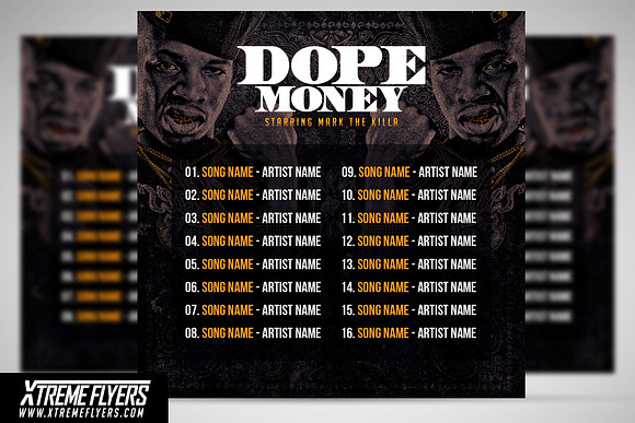 Mixtape Cover Template in Templates - product preview 1