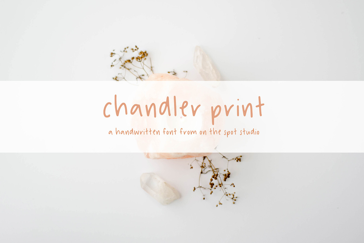 Chandler Print in Display Fonts - product preview 8