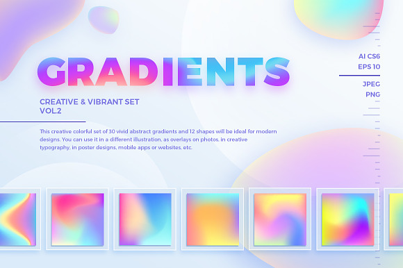 Creative & Vibrant Gradients. Vol.2 in Textures - product preview 1