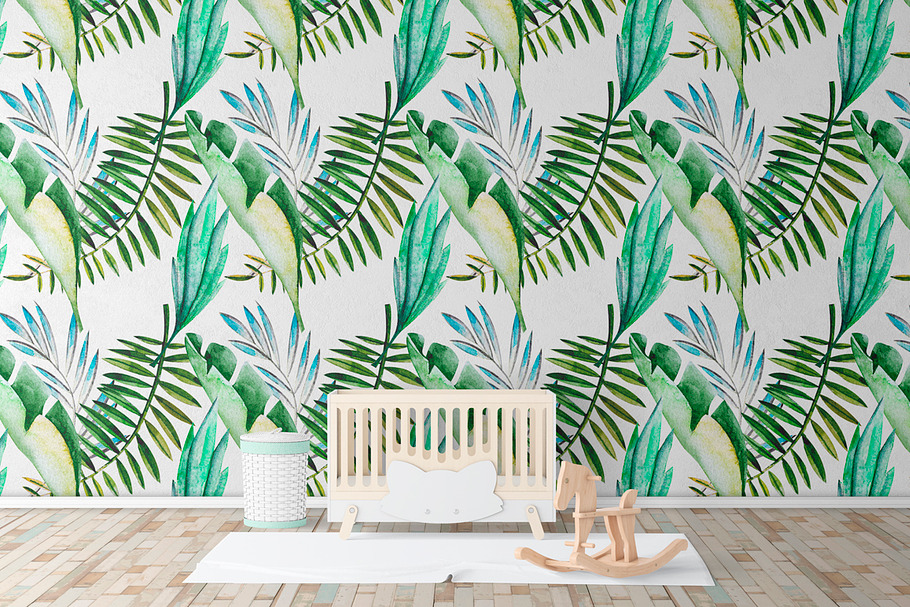 Watercolor Tropical Patterns in Patterns - product preview 8