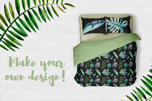 Watercolor Tropical Patterns in Patterns - product preview 2