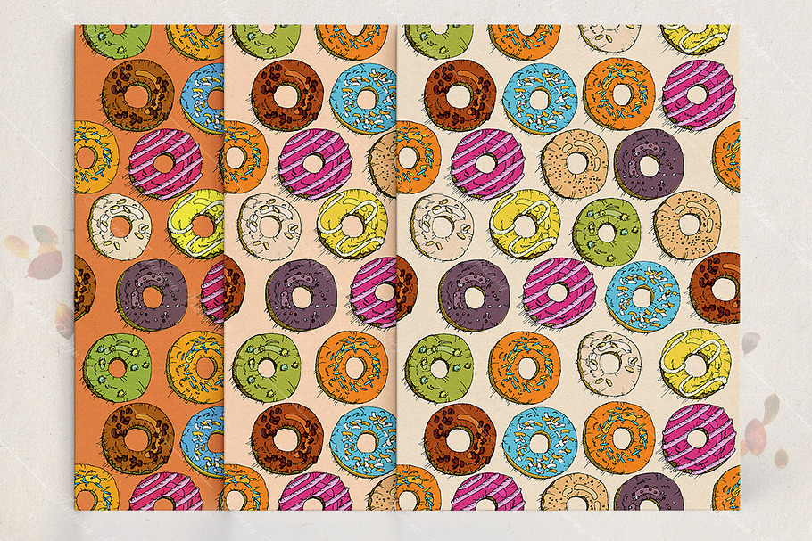 Seamless vector pattern with donut.  in Patterns - product preview 8