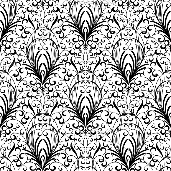 Set of seamless floral patterns in Patterns - product preview 4