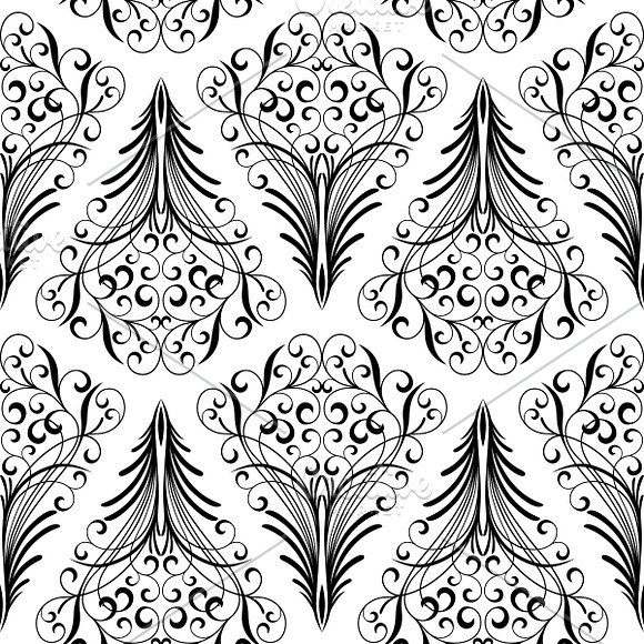 Set of seamless floral patterns in Patterns - product preview 6