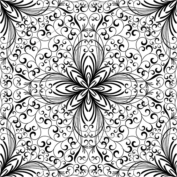 Set of seamless floral patterns in Patterns - product preview 11