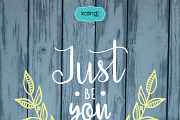 Just be you quote svg