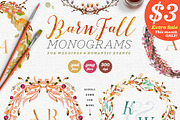8 Barn Fall Wedding Monograms VII