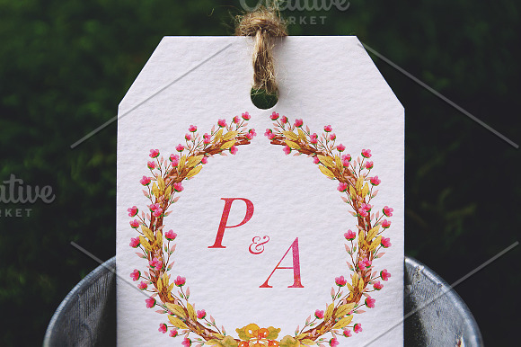 8 Barn Fall Wedding Monograms VII in Illustrations - product preview 5