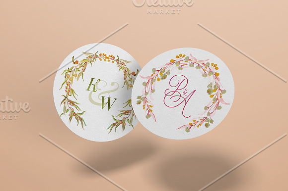 8 Barn Fall Wedding Monograms VII in Illustrations - product preview 6