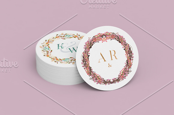 8 Barn Fall Wedding Monograms VII in Illustrations - product preview 7