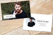 White Business Card Template PSD