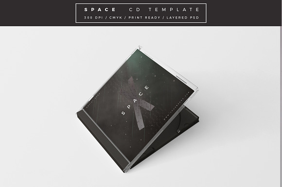 Space Cd Cover Template in Templates - product preview 2