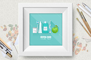 Dental care ector poster