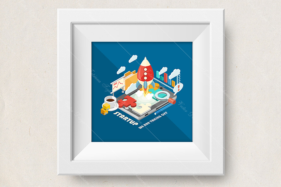 Isometry. Modern technology. Startup in Illustrations - product preview 8