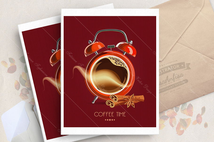 Coffee vector poster in Illustrations - product preview 8