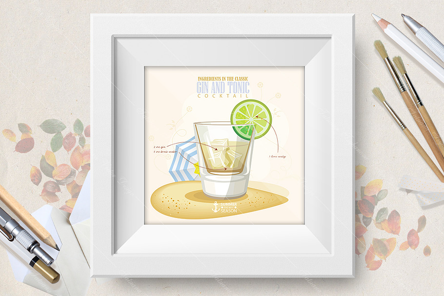 Cocktail Gin and Tonic poster