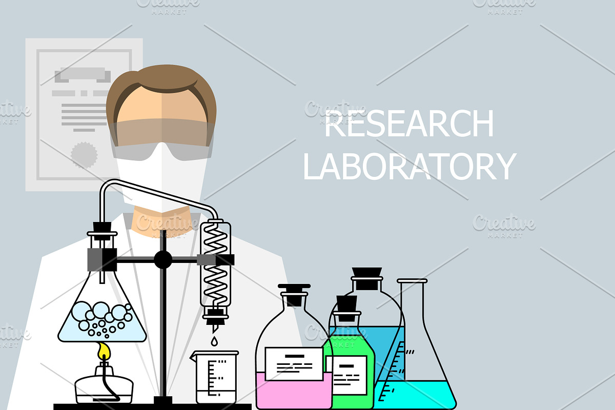 Chemical Research Laboratory in Illustrations - product preview 8
