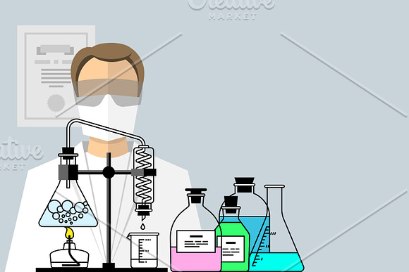 Chemical Research Laboratory in Illustrations - product preview 1