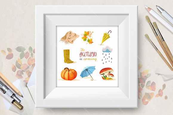 Autumn vector set in Illustrations - product preview 1