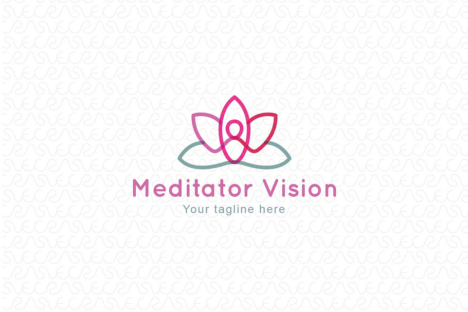 Meditator Vision - Human Figure Logo in Templates - product preview 8
