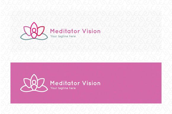 Meditator Vision - Human Figure Logo in Templates - product preview 1