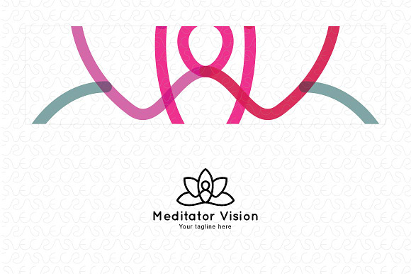 Meditator Vision - Human Figure Logo in Templates - product preview 2