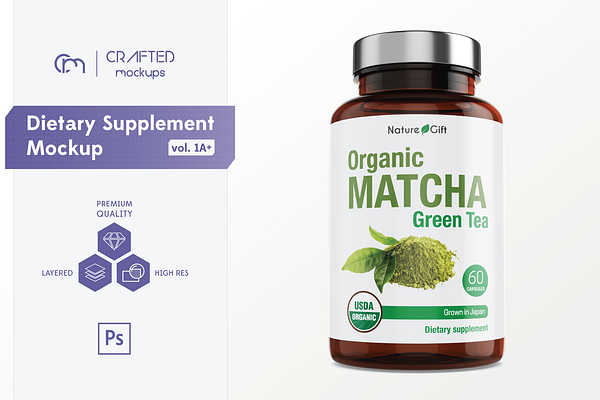 Dietary Supplement Mockup v. 1A Plus