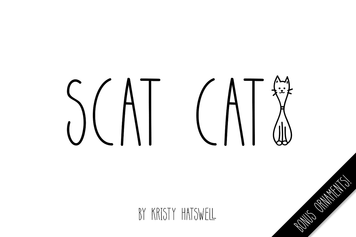 Scat Cat in Display Fonts - product preview 8